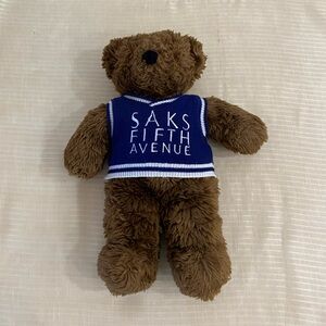 Saks Fifth Avenue Plush Bear in Blue Sweater